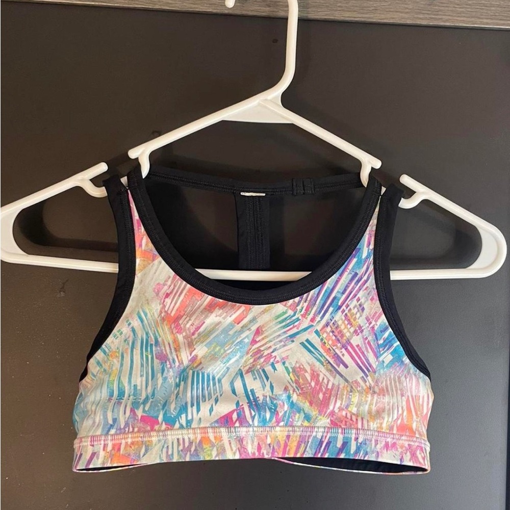 athleta multicolored sports bra